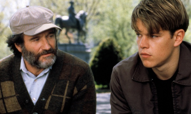 Robin Williams with Matt Damon in 1997's Good Will Hunting