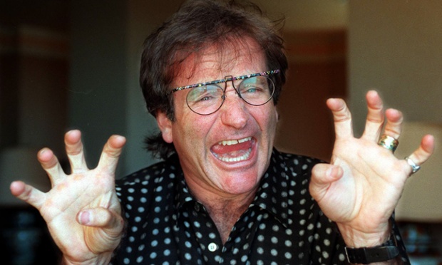 Robin Williams in Sydney in 1996 to promote The Birdcage