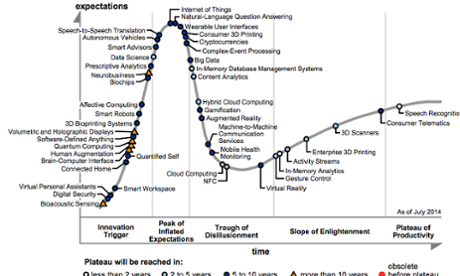 Gartner's 'hype cycle'.
