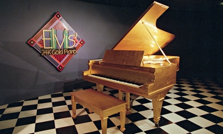 Elvis Presley's 24K Gold Piano