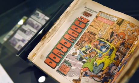 An early copy of the Judge Dredd comic strip
