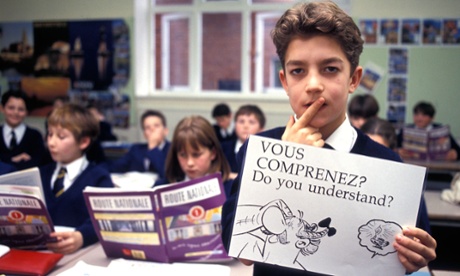 pupil in french class