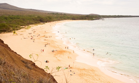 Big Beach at Makena state park on the island of Maui