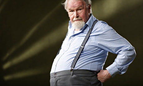 The writer and artist Alasdair Gray at the Edinburgh international book festival 2014