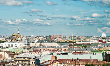 St Petersburg from the top of Saint Isaac’s cathedral. 