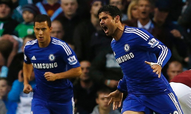 Burnley's lead last just three minutes as Diego Costa scores on his debut.