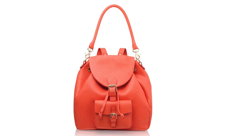 10 of the best rucksacks: 10 of the best rucksacks - red leather rucksack by Russell & Bromley