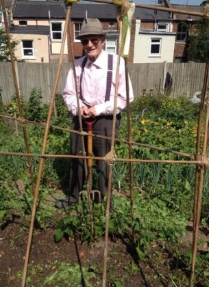 Ray at his allotment