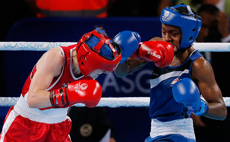 Tom Jenkins day 10: Michaela Walsh punches Nicola Adams