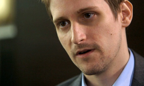 Edward Snowden during a Guardian interview.
