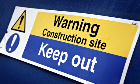 Construction site sign