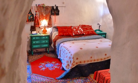 Bedroom at Malutka's Andalucían Grotto