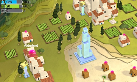 Godus: initially, a bit fiddly.