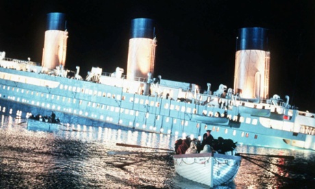 A scene from the 1997 movie Titanic