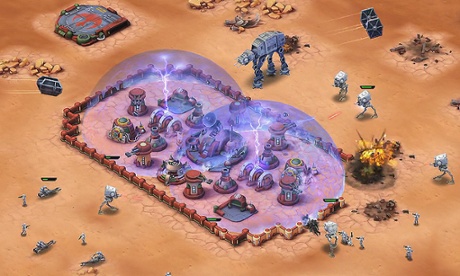 Star Wars: Commander mobile game features some iconic units.
