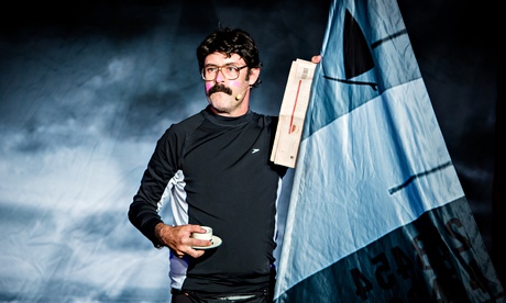 Sam Simmons … surfing the fine line bewteen comedy and absurdity. 