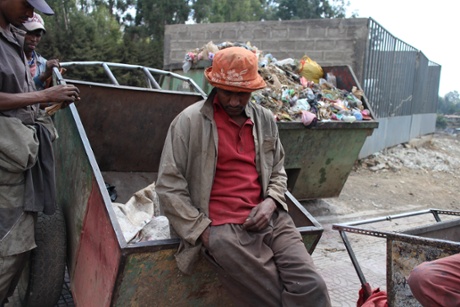 A group of 'scratchers' from the Koshe dump.