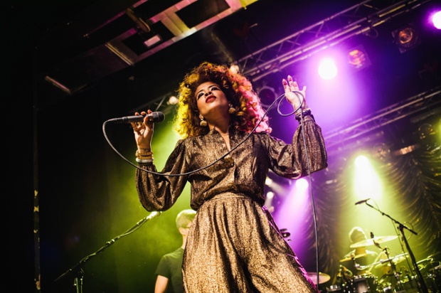 American singer Kelis performs live on stage during a concert at C-Club in Berlin