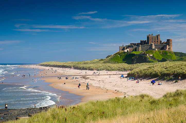 Enterprise beaches: Enterprise: Bamburgh, Northumberland, England, UK