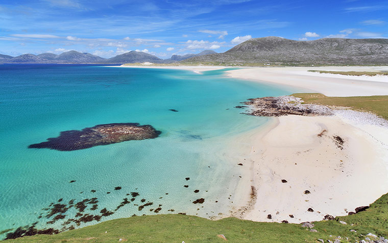 Enterprise beaches: Enterprise: Luskentyre Bay in the Outer Hebrides.