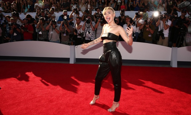 Miley Cyrus attends the 2014 MTV Video Music Awards at The Forum.