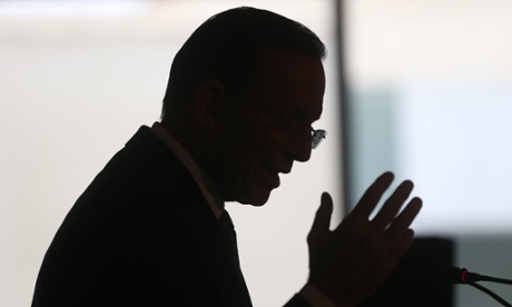 The Prime Minister Tony Abbott at the launch of Paul Kelly's new book 