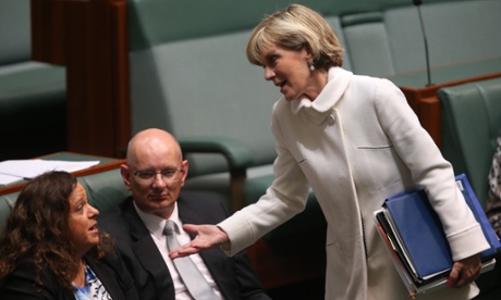 The Foreign Minister  Julie Bishop during question time in the House of Representatives, Tuesday 26th August 2014