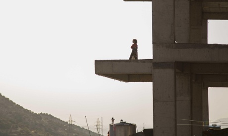 Yazidi refugee families from Sinjar have fled Isis and are living in a building under construction in Dohuk