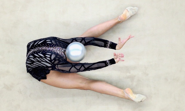 Shannon Gardiner of South Africa competes in Rhythmic Gymnastics at the Nanjing 2014 Summer Youth Olympic Games in China