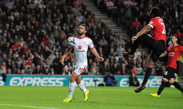 Will Grigg scores his and MK Dons's second