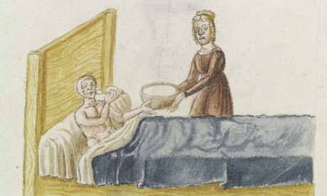 medieval hospitals nurse hospital century standards better did food broth patient illustration aug polte barley brings wellcome 15th possibly orzo