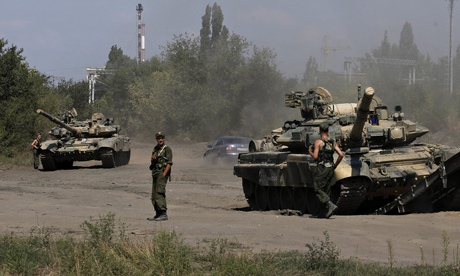 Russian soldiers near the border with Ukraine