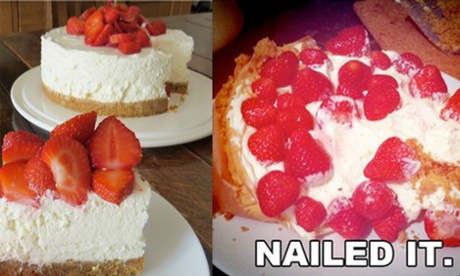 strawberry cheesecake fail