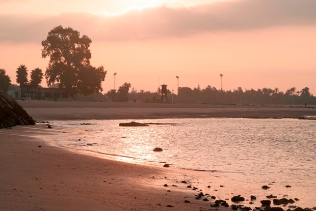 'Cloudy sunrise in southern Spain: Unseasonal cloudy weather in southern Spain. There is usually not a cloud in the Sky at this time of year.'