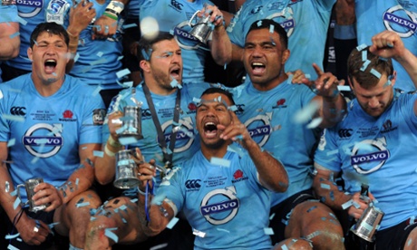 Waratahs celebrate victory