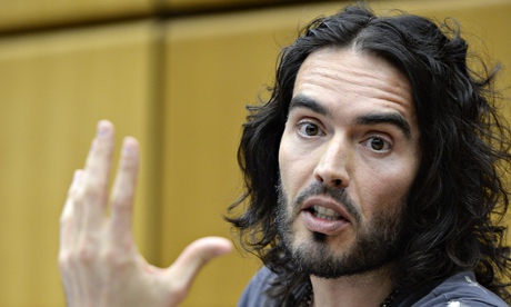 Russell Brand during a press conference at the United Nations Office on Drugs and Crime
