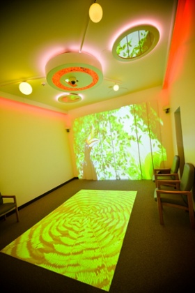 The 4D sensory room at the Lime health and wellbeing hub