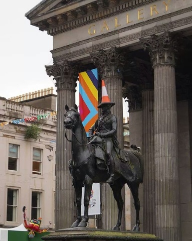 'Cone Head: Wouldn't be Glasgow without one of these.'