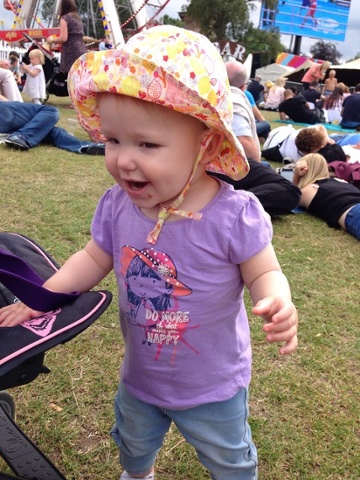 'My wee girl having a dance on Glasgow Green!'