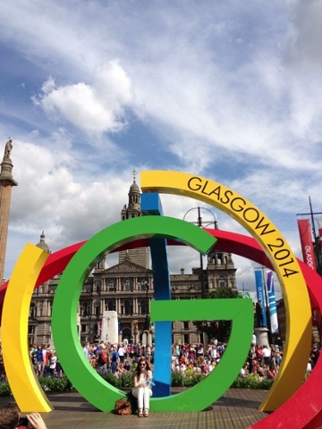 'George Square: THE place to get your Games photograph taken!'