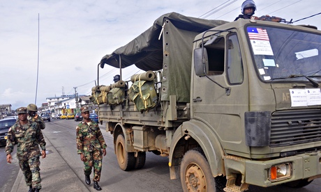Liberian soldiers in Monrovia