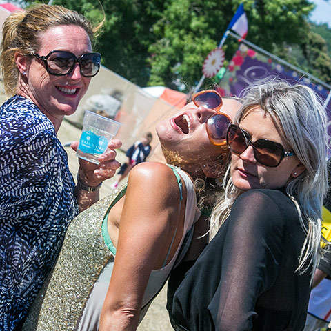 Matua Bestival gallery: Matua: Fans pose during Paper Boats' set at the Matua Sessions