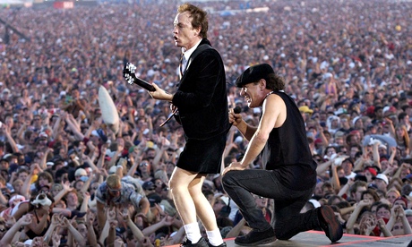 Angus Young and Brian Johnson of AC/DC
