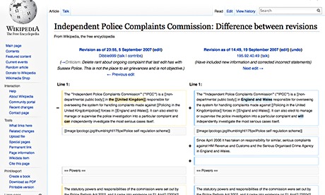 IPCC wikipedia edits