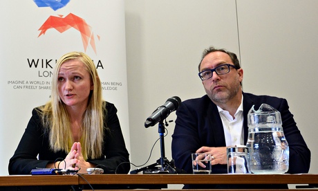 Lila Tretikov and Jimmy Wales