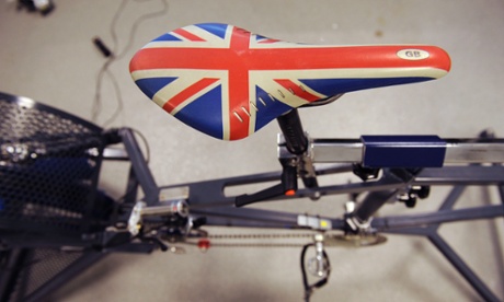 The saddle of the simulation bike built in the lab of the English Institute of Sport.