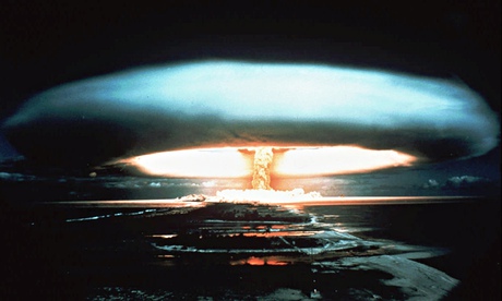 Nuclear bomb at Mururoa atoll
