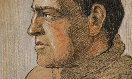 A sketch of the explorer Ernest Shackleton by George Marston