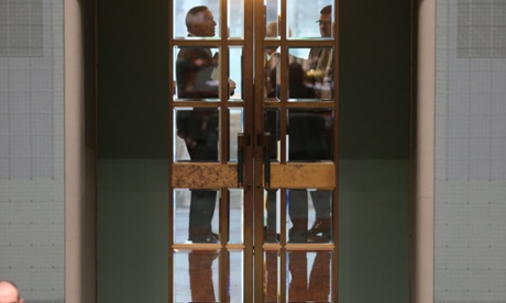 Tony Abbott after question time in the House of Representatives.