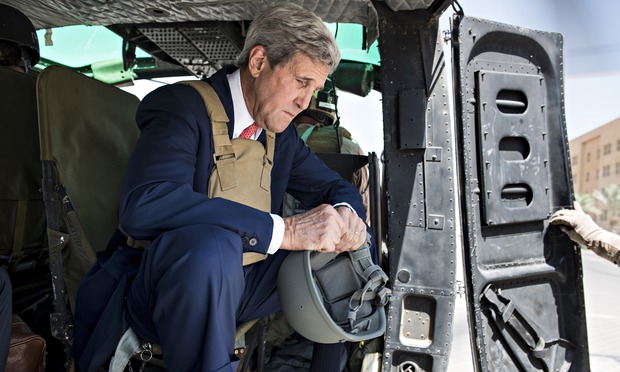 Obama to lay out plan to destroy Isis threat as Kerry arrives in.